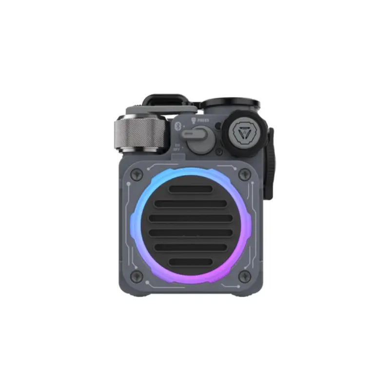 Muzen Cyber Cube Standard RGB Futuristic BT Speaker - (Grey)