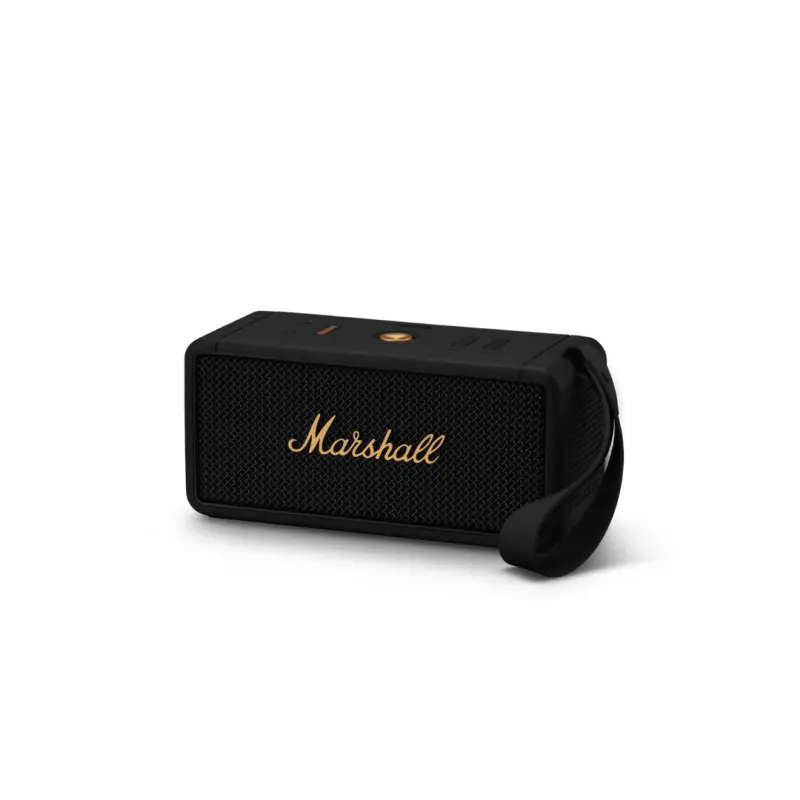 Marshall Middleton Bluetooth Speaker - (Black & Brass) - Image 2