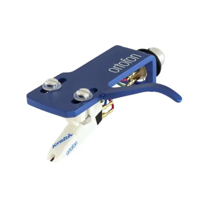 Ortofon OM Scratch White SH-4 Blue Headshell - Image 2