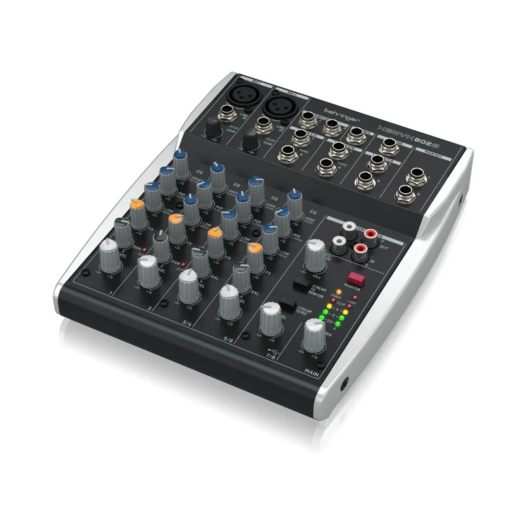 Behringer XENYX 802S Premium Analog 8-Input Mixer with USB Streaming Interface - Image 2
