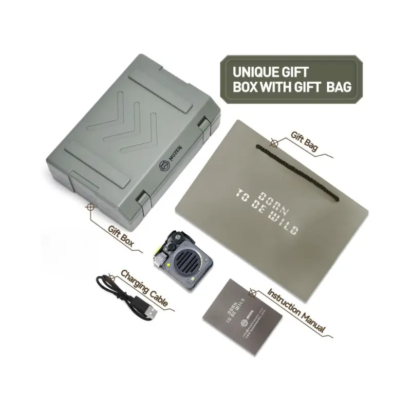 Muzen Wild Mini Rugged Portable Bluetooth Speaker – (Grey) - Image 3