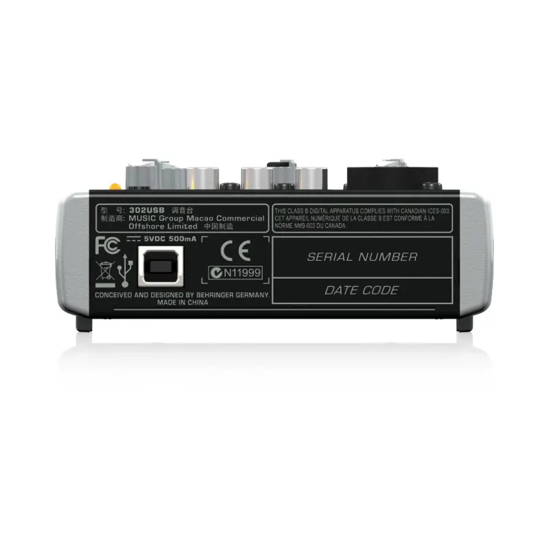 Behringer XENYX 302USB Premium 5-Input Mixer with USB/Audio Interface - Image 4