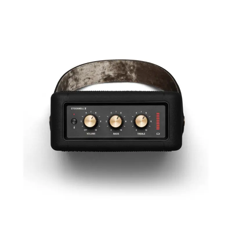 Marshall Stockwell II Wireless Stereo Speaker - (Black & Brass) - Image 4
