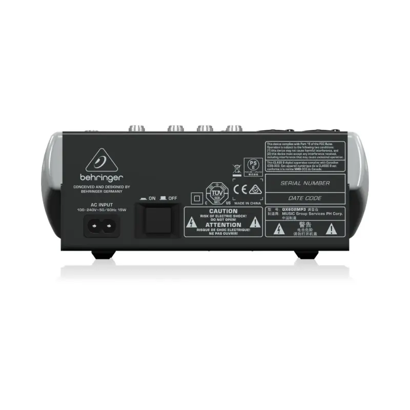 Behringer XENYX QX602MP3 Analog Mixer with USB MP3 Playback - Image 4