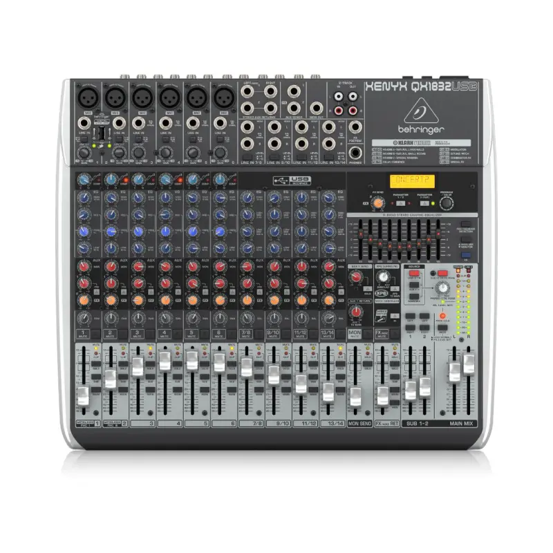 Behringer XENYX QX1832USB Analog Mixer with Wireless Option and USB/Audio Interface - Image 4