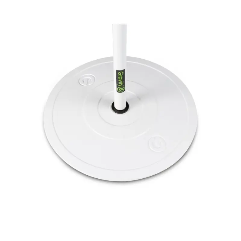 Gravity MS 23 Microphone Stand with Round Base - (White) - Image 5
