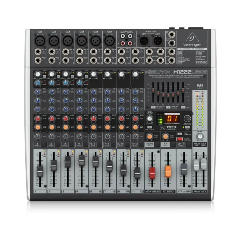 Behringer XENYX X1222USB Analog Mixer with Multi-FX Processor and USB/Audio Interface - Image 5