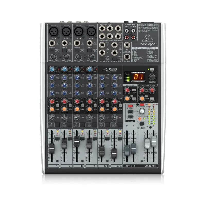 Behringer XENYX X1204USB Analog Mixer Multi-FX Processor and USB/Audio Interface - Image 5