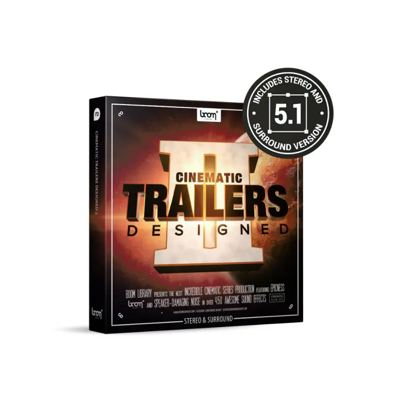 Boom Cinematic Trailers Designed 2 SURROUND - Digital Delivery
