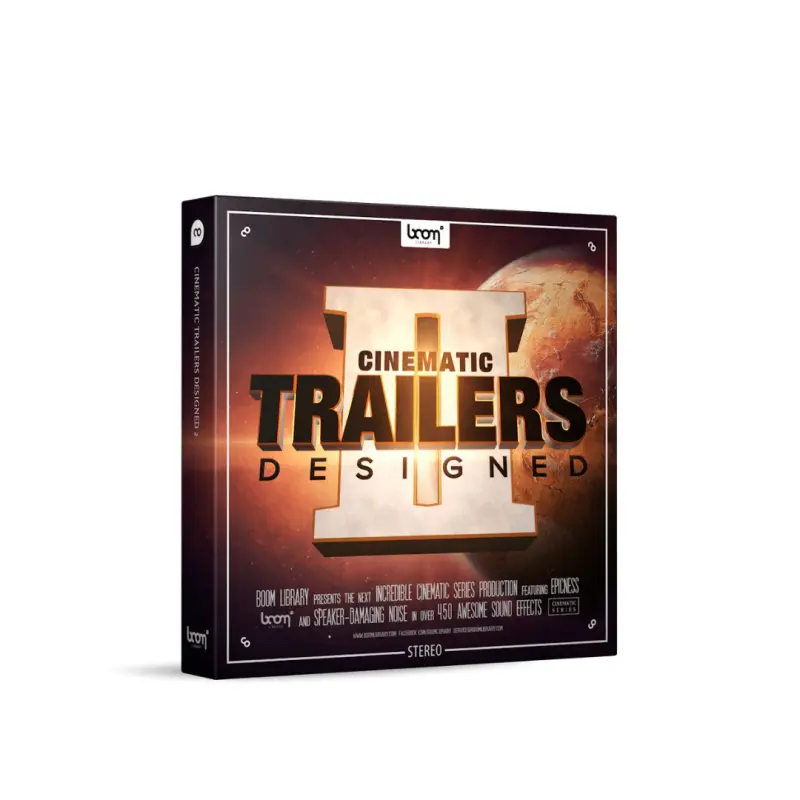 Boom Cinematic Trailers Designed 2 STEREO - Digital Delivery