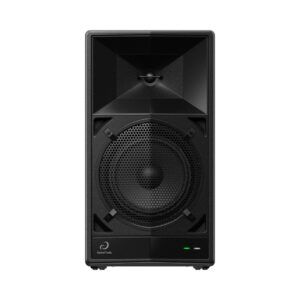 Compact AlphaTheta Wave-Eight 8-inch DJ speaker, designed for portability and high-quality sound at parties and events.