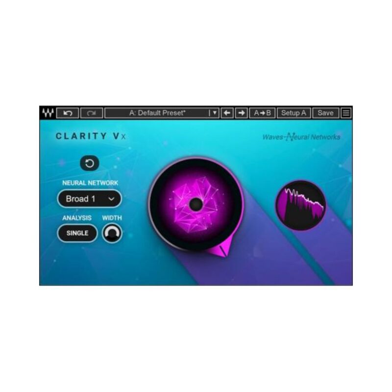 Waves Clarity Vx AI Noise Removal Plug-in - Digital Delivery