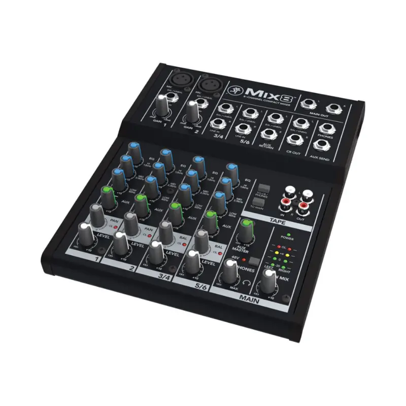 Mackie Mix8 Compact 8 Channel Compact Analog Mixer - Image 2