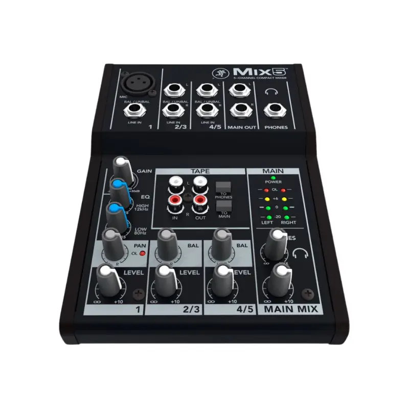 Mackie Mix5 Compact 5 Channel Analog Mixer - Image 3