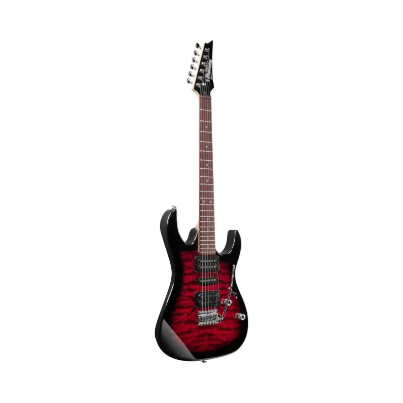 Ibanez GRX70QA 6 String Solid Body Electric Guitar - TRB - Image 3