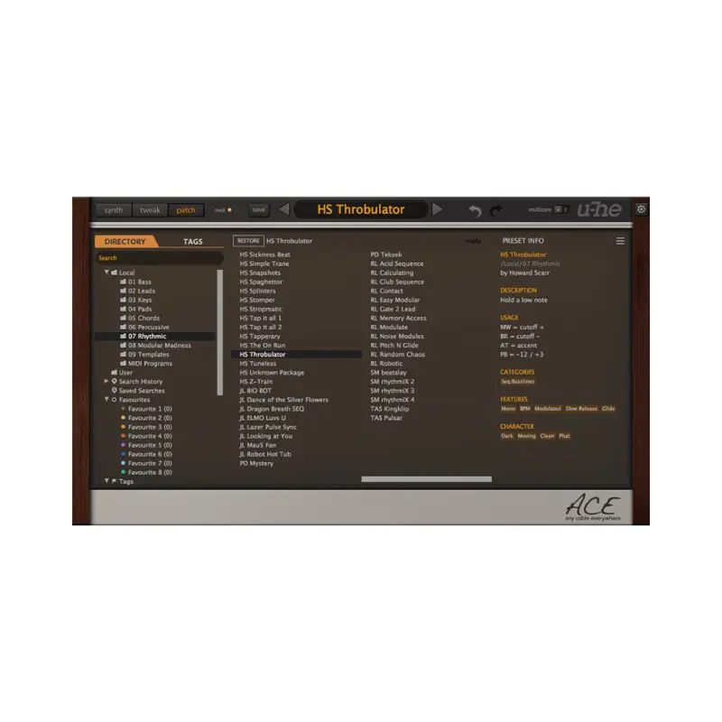 U-he ACE Modular Synthesizer Plug-in - Digital Delivery - Image 3