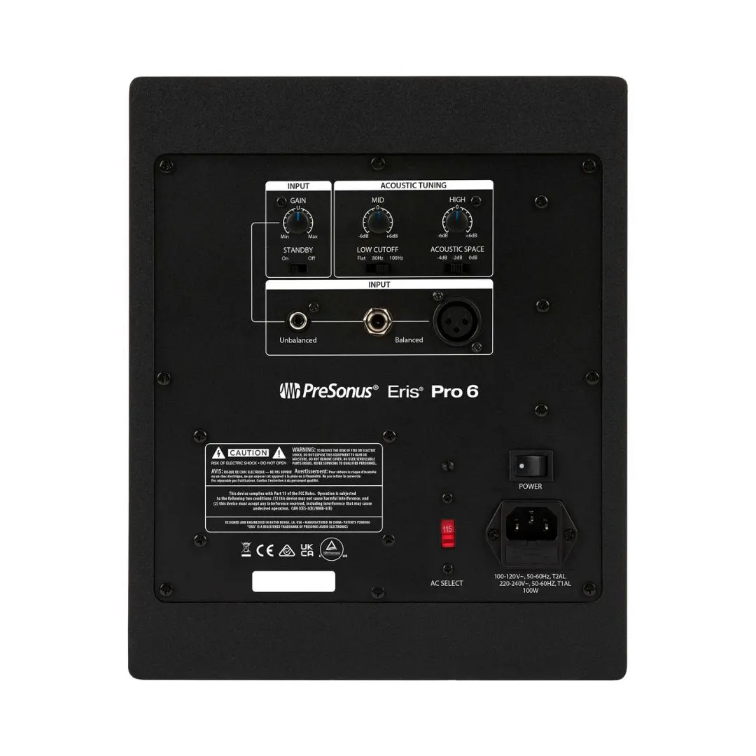 PreSonus Eris Pro 6 Powered 6.5" 140W Studio Monitor (Pair) - Image 3