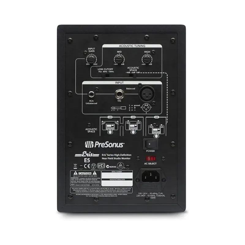 PreSonus Eris E5 Studio Monitor (Single) - Image 3