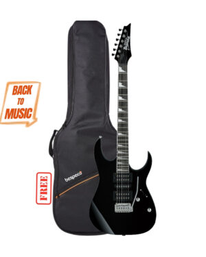 Ibanez GRG170DX 6 String Solid Body Electric Guitar - Black Night with Free Bespeco BAG5EG
