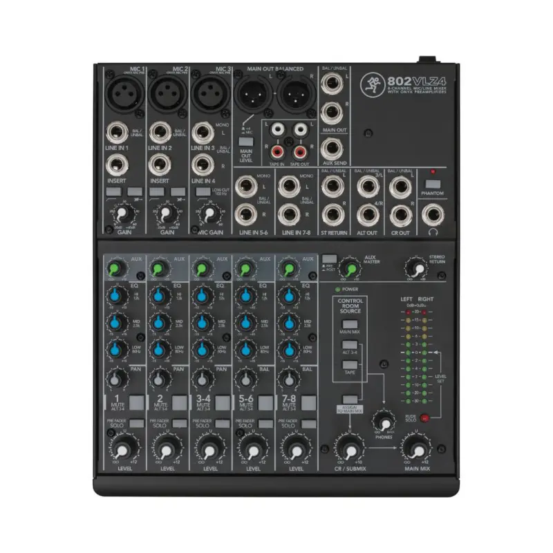 Mackie 802VLZ4 8 Channel Compact Analog Mixer - Image 4
