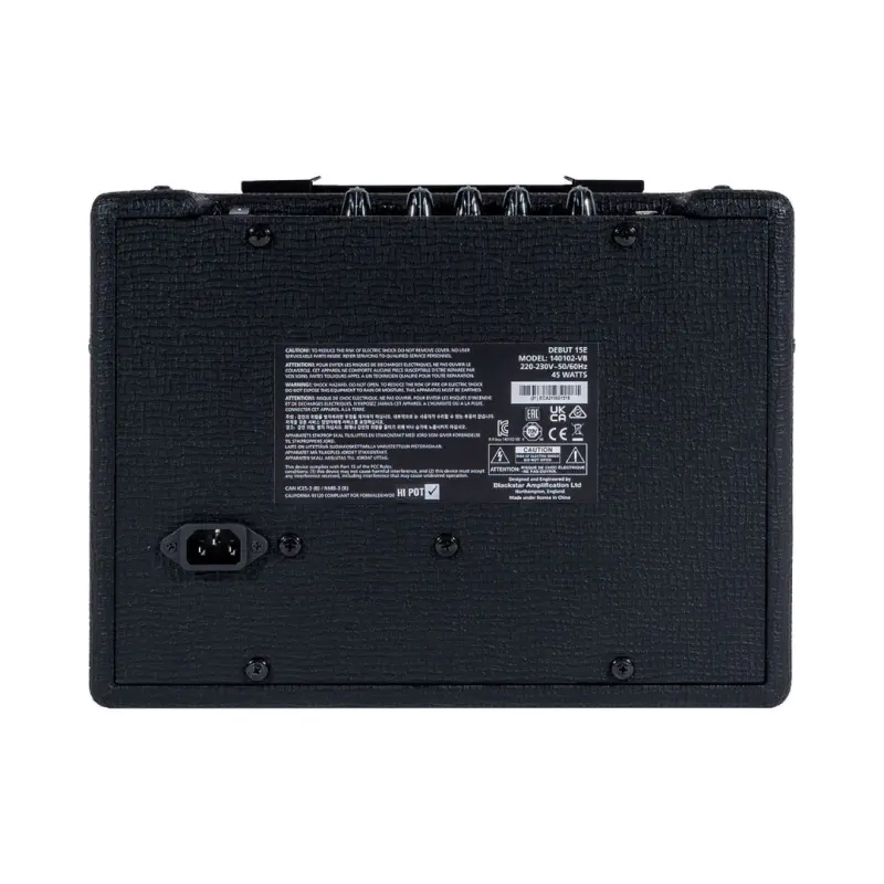 Blackstar Debut 15E Stereo 15W Practice Guitar Amplifier - (Black) - Image 4