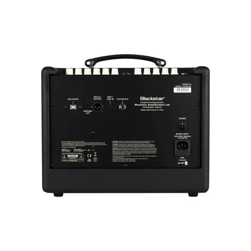 Blackstar Sonnet 60 W Acoustic Guitar Combo Amplifier (Black) - Image 4