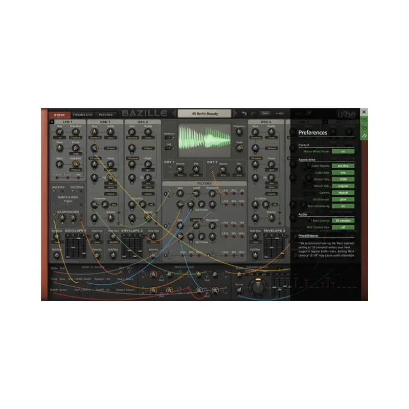 U-he Bazille Digital Modular Synthesizer Plug-in - Digital Delivery - Image 5