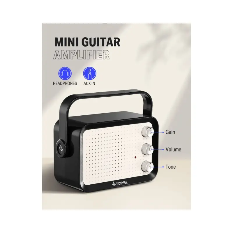Donner DSJ-100 30 Inches Kids Electric Guitar Kit - (Red) - Image 6