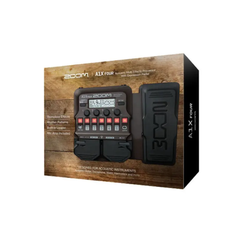 Zoom A1X Four Acoustic Multi-Effects Processor Pedal - Image 6