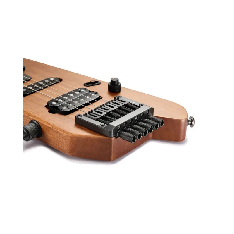 Donner HUSH-X Electric Guitar - (Natural) - Image 6