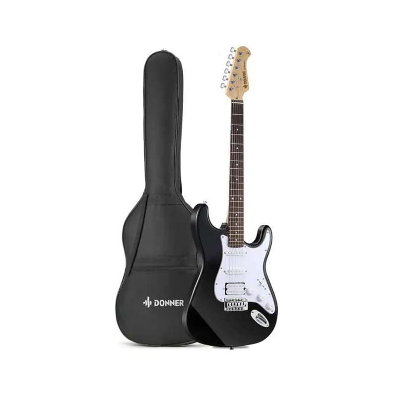 Donner DST-100B 39 Inch Electric Guitar - (Black) - Image 7
