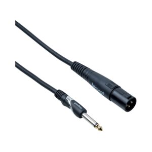 Bespeco HDJM XLRM to JK audio cable, designed for high-quality audio connections in professional settings.