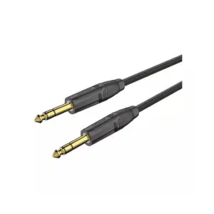 RoxTone GMJJ200 JK TRS gold audio cable, ideal for connecting audio devices with superior sound quality.