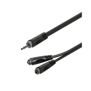 Roxtone - RAYC400L02 - 3.5mm-F x2 to 3.5mm-M 0.2M Cable