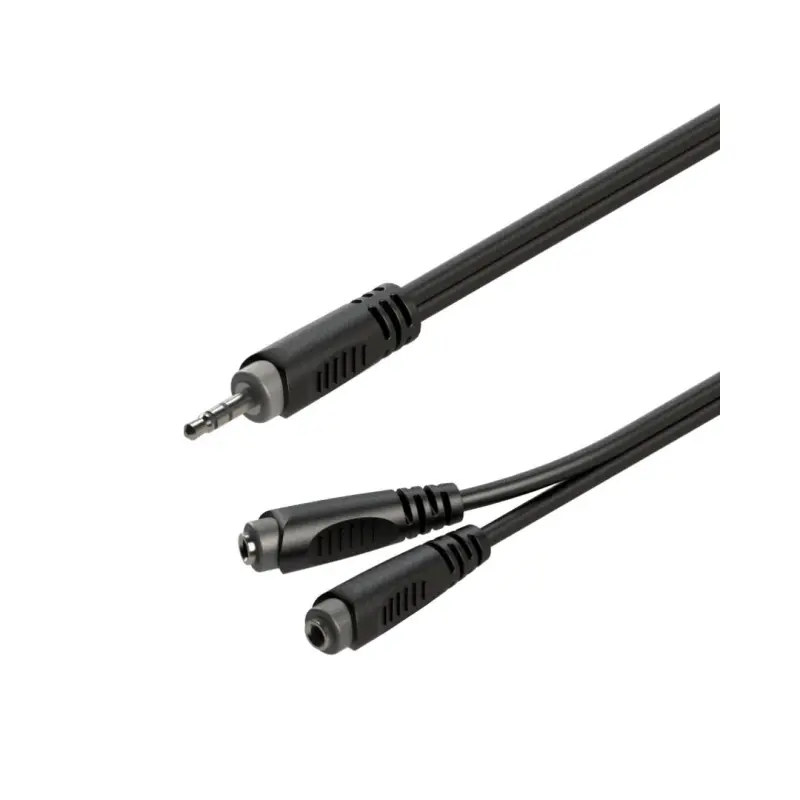 Roxtone - RAYC400L02 - 3.5mm-F x2 to 3.5mm-M 0.2M Cable
