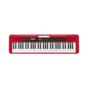 Casio Casiotone CT-S200 61-Key Portable Keyboard - (Red) + Power Adapter