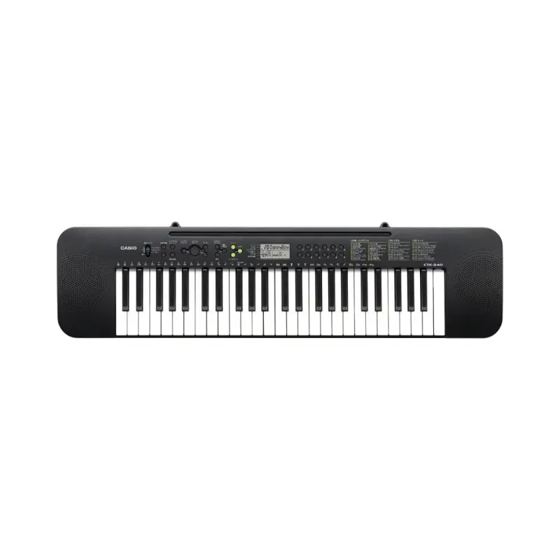 Casio Keyboard CTK-240 with Power Adapter (Bundle)