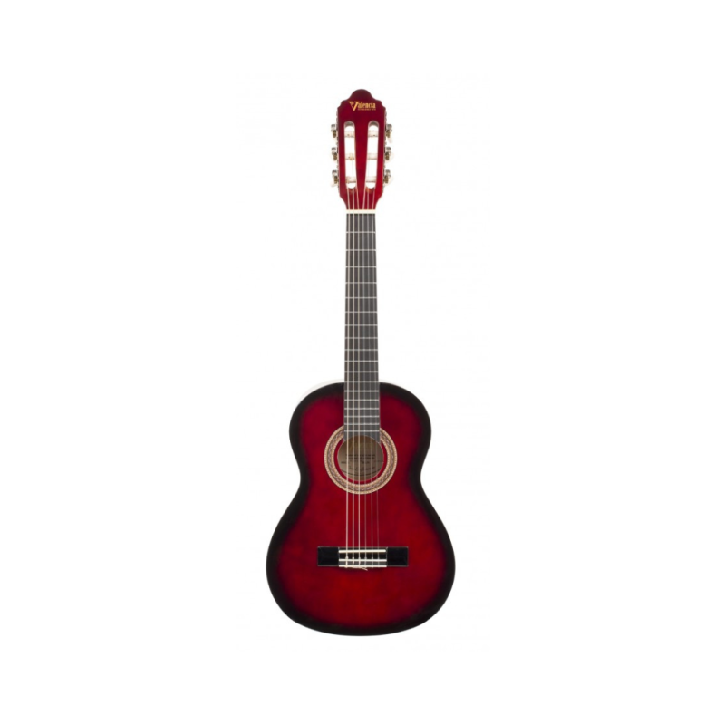 Valencia Classical Guitar 100 Series 1/4 Size (Red) - VC101RDS