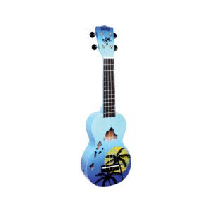 Mahalo Ukulele Designer Series Hawaii Blue Burst