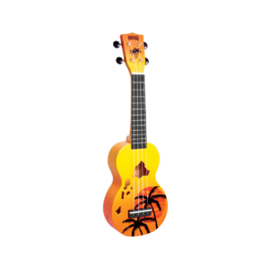 Mahalo Ukulele Designer Series Hawaii Orange Burst