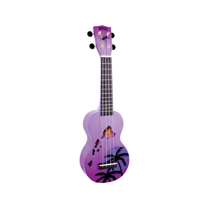 Mahalo Ukulele Designer Series Hawaii Purple Burst
