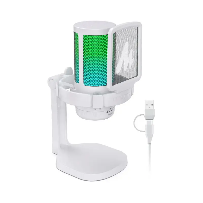Maono DGM20 GAMERWAVE USB Gaming Microphone - (White) - Image 2