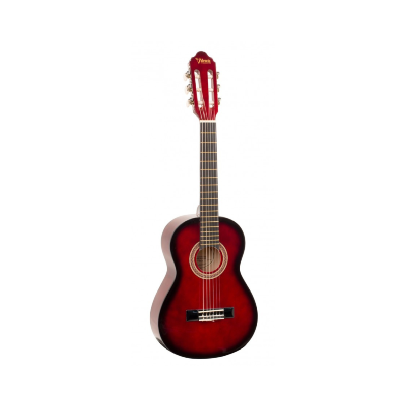 Valencia Classical Guitar 100 Series 1/4 Size (Red) - VC101RDS - Image 2