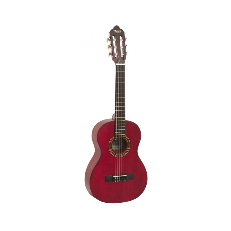 Valencia Classical Guitar 200 Series 1/2 Size (Red) - VC202TWR - Image 2