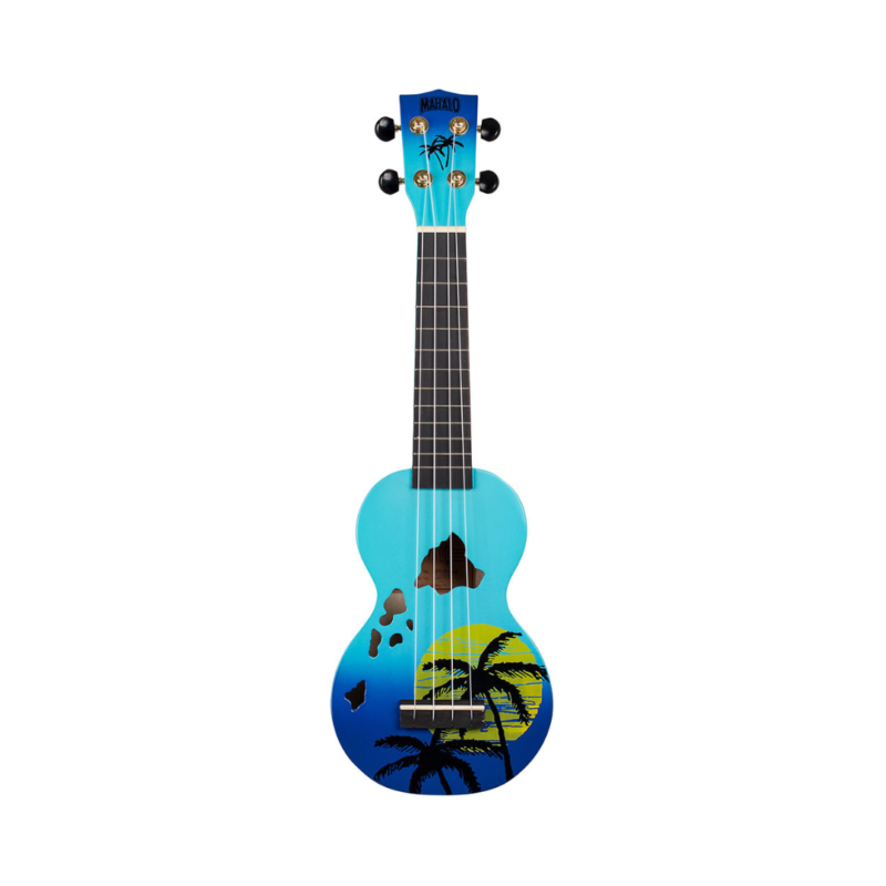 Mahalo Ukulele Designer Series Hawaii Blue Burst - Image 2