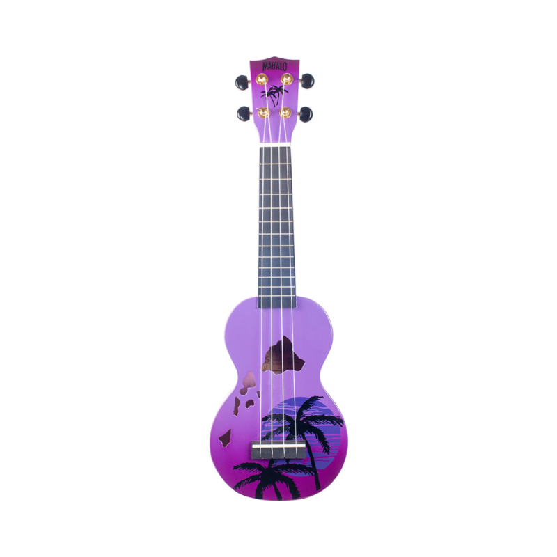 Mahalo Ukulele Designer Series Hawaii Purple Burst - Image 2