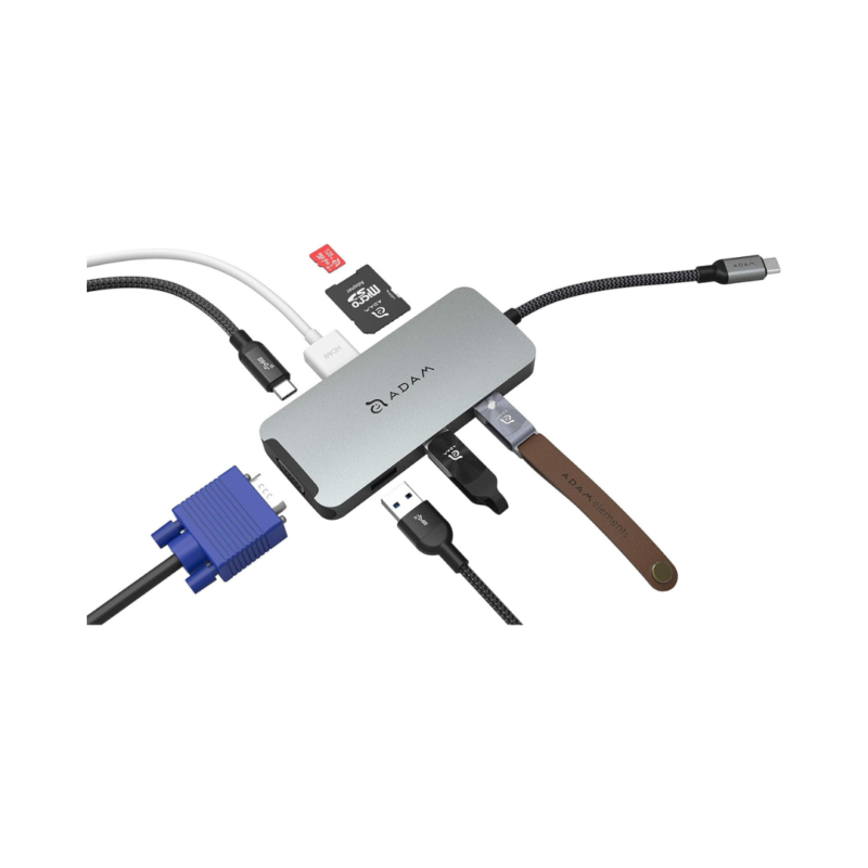 Adam Elements CASA Hub A08 USB-C 3.1 8-in-1 Port Hub - (Grey) - Image 3