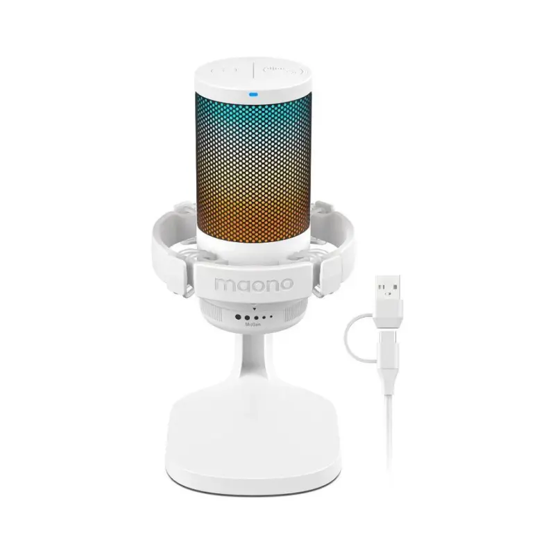 Maono DGM20 GAMERWAVE USB Gaming Microphone - (White) - Image 3