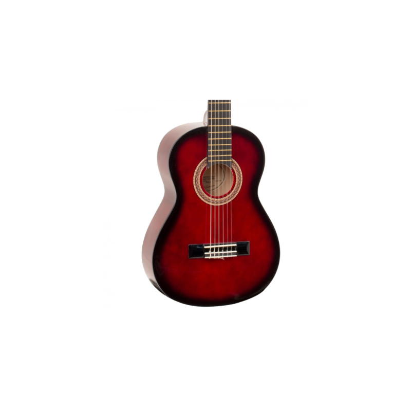Valencia Classical Guitar 100 Series 1/4 Size (Red) - VC101RDS - Image 4