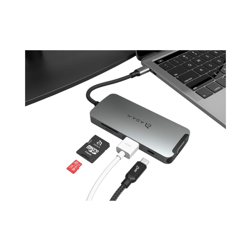 Adam Elements CASA Hub A08 USB-C 3.1 8-in-1 Port Hub - (Grey) - Image 4